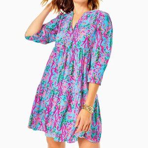 NWT Lilly Pulitzer Martine Dress in Multi Seaweed Samba